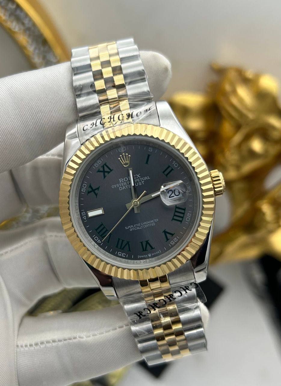 A. Silver and Gold Chain Ash Face